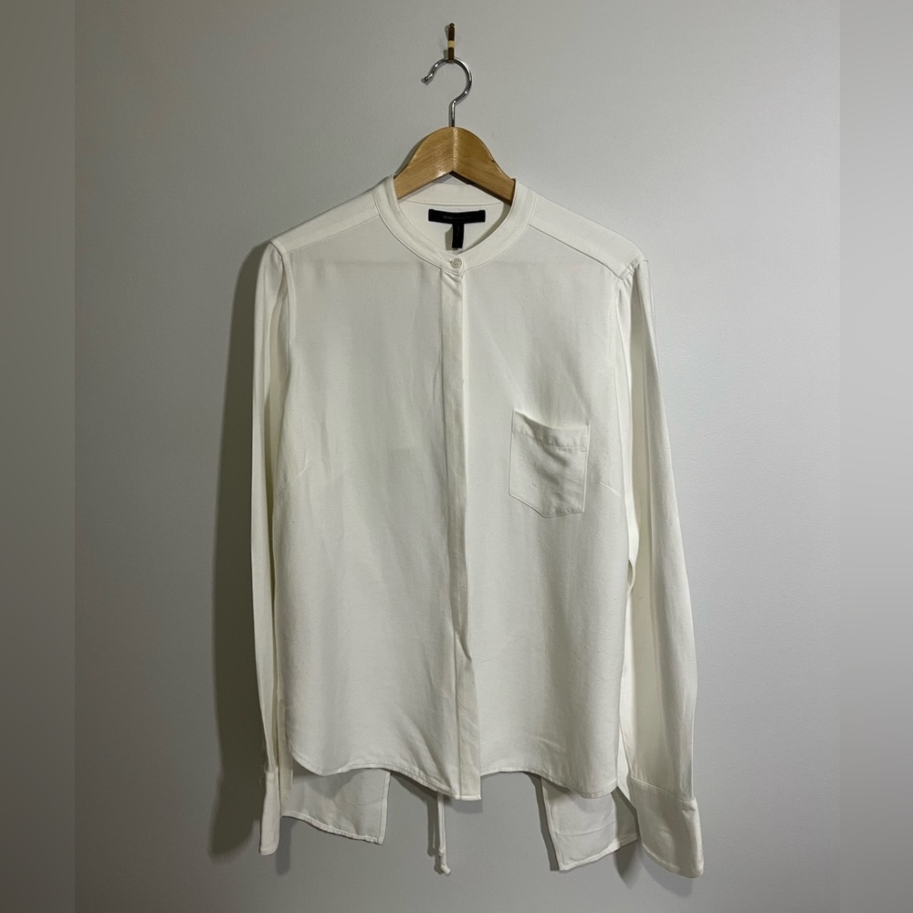 BCBGMaxAzria Open-Back Shirt